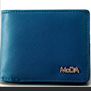 MoDA bi fold faux leather wallet.